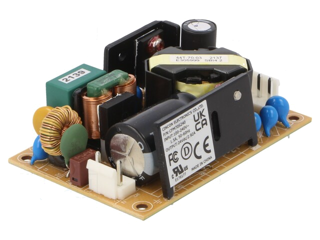 Voedingseenheid: schakelende; open; 70W; 90÷264VAC; 24VDC; 2,94A Voedingseenheid: schakelende; open; 70W; 90÷264VAC; 24VDC; 2,94A